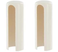 cyclingcolors 2x copri coperchio tappo cerniera finestra porta boccole manicotto plastica copertura tubo, ø16 mm bianco