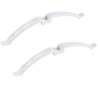 cyclingcolors 2x Fascetta grigia da 215 mm, passacavo elettrico in plastica per mobili da ufficio