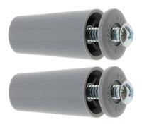 cyclingcolors 2x Ferma lama finale per tapparella conico 40mm Ø22mm in PVC con rondella e vite Tenda Finestra Avvolgitore Svolgitore Cassonetto Carpenteria, grigio chiaro