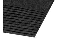 cyclingcolors 2x Foglio di Feltro Hobby Artigianato Cucito Scrapbooking Arte Artigianato Decorazione Decoupage A4 20x30cm spessore 1,5-2mm Poliestere 300 g/m² - grigio nero