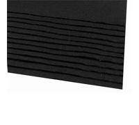cyclingcolors 2x Foglio di Feltro Hobby Artigianato Cucito Scrapbooking Arte Artigianato Decorazione Decoupage A4 20x30cm spessore 1,1-1,4mm Poliestere 166 g/m² - nero