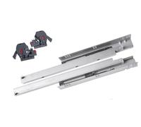 cyclingcolors 2x guida per cassetti a estrazione totale nascosta con ferramenta binari scorrevoli mobile porta cucina bagno, lunghezza 300mm, 30kg, con ammortizzatore e movimento sincronizzato