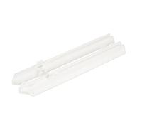 cyclingcolors 2x Guida per cassetti in plastica per mobile, mobile in legno, spessore 16 mm, larghezza 40 mm, profondità 338 mm, altezza 45 mm, bianco