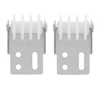 cyclingcolors 2x Guida per grembiule per tapparella in acciaio con ruota in PVC avvitata spessore 24mm interasse 14mm Tenda Finestra Svolgitore Avvolgibile Cassone Carpenteria
