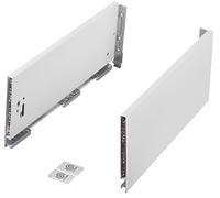 cyclingcolors 2x guide per cassetto (destra + sinistra), Binari cassetti, guida, scorrevoli, mobile, porta, cucina, bagno, cartello 16mm, altezza 185mm, lunghezza 600mm, bianco