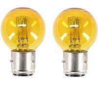 cyclingcolors 2x lampadina 6V 25/25W BA21D giallo moto ciclomotore auto