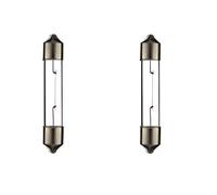 cyclingcolors 2x lampadina SV5.5 3W 24V 6X36 lampada auto moto ciclomotore trattore camion furgone