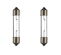 cyclingcolors 2x lampadina SV7 8X36 3W 24V lampada auto moto ciclomotore trattore camion furgone