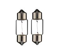 cyclingcolors 2x lampadina SV8.5 10W 10X31 12V lampada auto moto ciclomotore trattore camion furgone