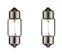 cyclingcolors 2x lampadina SV8.5 10W 10X31 24V lampada auto moto ciclomotore trattore camion furgone