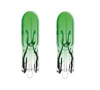 cyclingcolors 2x lampadina T5 1.2 W 24V verde lampada auto moto ciclomotore trattore camion furgone