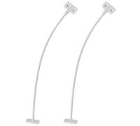 cyclingcolors 2x Limitatore di apertura lunghezza 200mm plastica da avvitare fermo mobile (Bianco)