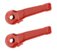 cyclingcolors 2x maniglia valvola rubinetto leva sfera rosso acciaio 3/8"
