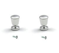 cyclingcolors 2x Manopole per mobili pomelli metallo cromato cromo satinato design cassetti cucina maniglia armadio casa a vite