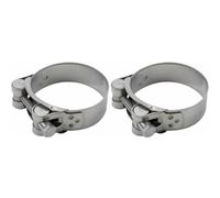 cyclingcolors 2x Morsetto di Scarico Marmitta diametro 64-67mm larghezza 22mm Acciaio Inossidabile A2 AISI304 Fissaggio Tubo Collettore Silenziatore Moto Auto Ciclomotore Scooter