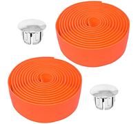 cyclingcolors 2x Nastro Manubrio Bicicletta Da Corsa Schiuma EVA Universale Strada Striscia di collaCiclismo, arancione