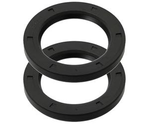 cyclingcolors 2x Paraolio in Gomma NBR tenuta dell'albero motore dimensioni in pollici componente meccanico rotante scarico olio con molla, 3/4x1 3/8x1/4" CB (19,1x34,92x6,35mm CB)