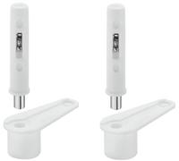 cyclingcolors 2x perno cerniere in plastica 140° per serratura invisibile Bianco porta anuba mobili svolta rotazione girevole