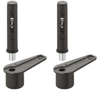 cyclingcolors 2x perno cerniere in plastica 140° per serratura invisibile nero porta anuba mobili svolta rotazione girevole