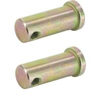 cyclingcolors 2x perno traino trattore gancio rimorchio attacco asse spina scatto spinotto carrellino acciaio auto, 12,7mm x 36mm