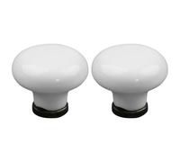 cyclingcolors 2x Pomello per cassetto finitura ottone porcellana ceramica 36 mm stile vintage antico per mobile porta maniglia comò armadio casa con viti