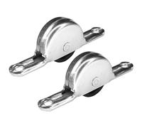 cyclingcolors 2x Rullo puleggia ruota 24mm piana nylon ante scorrevole porta guardaroba rotelle armadio cuscinetto mobili