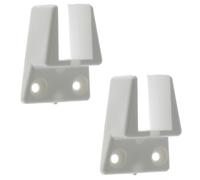 cyclingcolors 2x Supporto interparete in PVC bianco per asta tenda 24 x 16 mm Accessorio Tapparella Mantenimento Finestra Bovindo Apertura Chiusura