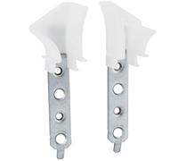 cyclingcolors 2x Tapparella tradizionale o tunnel Tulip per lamelle da 7 a 9 mm 4 fori Imbuto Binario di guida Protezione universale Tenda per finestra