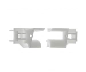 cyclingcolors 2x Tapparella Tulipe modello Polyréno ZF per lamelle da 7 a 9 mm Imbuto in PVC bianco Binario di guida Protezione Universale Tenda per Finestra Accessorio
