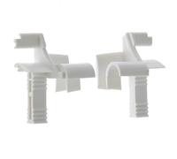 cyclingcolors 2x Tapparelle Tulipe monopezzo con spaccatura a 45° per lamelle da 7 a 9mm Imbuto in PVC bianco Binario di guida Protezione Universale Tenda Finestra Accessorio