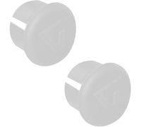 cyclingcolors 2x tappi manubrio bici da corsa plastica vintage epoca (Bianco)