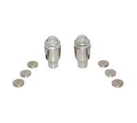 Cyclingcolors Tappo valvola universale Schrader luminoso per auto moto scooter bici blu/rosso