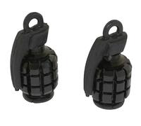 cyclingcolors 2x tappo valvola coprivalvole cappucci valvole universale per auto, moto, scooter e bici schrader, nero