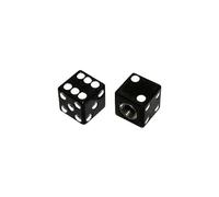 cyclingcolors 2x tappo valvola coprivalvole cappucci valvole universale per auto, moto, scooter e bici schrader, dado nero