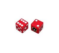 cyclingcolors 2x tappo valvola coprivalvole cappucci valvole universale per auto, moto, scooter e bici schrader, dado rosso