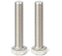 cyclingcolors 2x Vite a testa esagonale DIN 933 ISO 4017 Acciaio Inox A2 Esagono Esterno Filettatura Completa Viti a Macchina Antiruggine, M24x60mm