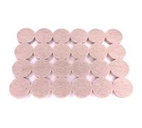 cyclingcolors 48x Feltrini Per Sedie Adesivi Rotondi 25mm Spessore 5mm Sedie Mobili Professionali Scivola Antiscivolo Parquet, beige