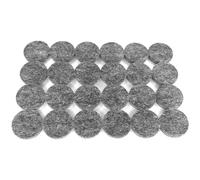 cyclingcolors 48x Feltrini Per Sedie Adesivi Rotondi 25mm Spessore 5mm Sedie Mobili Professionali Scivola Antiscivolo Parquet, grigio