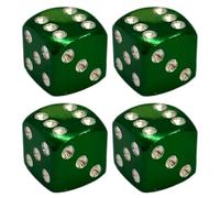 cyclingcolors 4x Cappucci delle valvole cappuccio tappi valvola forma di dado in alluminio Schrader per pneumatici bici moto auto auto quad monopattino, verde