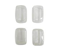 cyclingcolors 4x lente freccia Protezione in plastica per indicatore di direzione anteriore e posteriore per moto, scooter, ciclomotore, compatibile con MBK Stunt Yamaha Slider