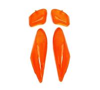cyclingcolors 4x lente freccia protezione in plastica per lente indicatore di direzione anteriore posteriore arancione per moto scooter ciclomotore compatibile con mbk booster yamaha bw's