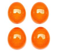 cyclingcolors 4x lente freccia tappo indicatore di direzione anteriore posteriore arancione protezione in plastica per moto scooter ciclomotore compatibile con peugeot ludix tkr xp6