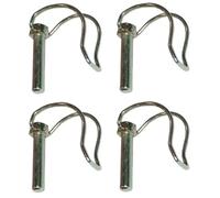 cyclingcolors 4x Perno di Bloccaggio Spine a scatto 10x40mm perni a sgancio rapido molla acciaio anello copiglie tagliaerba tosaerba trattore