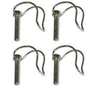 cyclingcolors 4x Perno di Bloccaggio Spine a scatto 11x60mm perni a sgancio rapido molla acciaio anello copiglie tagliaerba tosaerba trattore