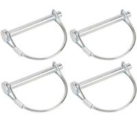 cyclingcolors 4x Perno di Bloccaggio Spine a scatto perni a sgancio rapido molla acciaio anello copiglie tagliaerba tosaerba trattore, 8mm x 45mm
