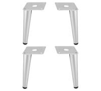 cyclingcolors 4x Piedini Gambe per mobili altezza 150 mm in metallo universali per divano armadio cucina bagno cromo opaco