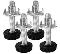 cyclingcolors 4x Piedini per Mobili Regolabili vite + dado a T M4 M5 M6 Livellamento Gambe tavolo (M4x25)