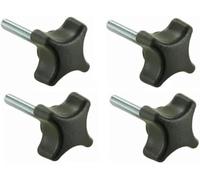 cyclingcolors 4x Viti a Testa Zigrinata M5 x 35 Stella Manopola di Bloccaggio