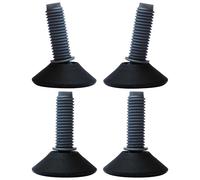 cyclingcolors 4x Viti di Regolazione M10 Piedini Regolabili Pavimento Piede Piedini in Plastica Vite Viti di Livellamento 150Kg max, Ø50mm