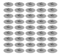 cyclingcolors 50x Coprivite tappo di copertura vite esagono interno SW 4 cappuccio mobili plastica, Alluminio RAL 9006